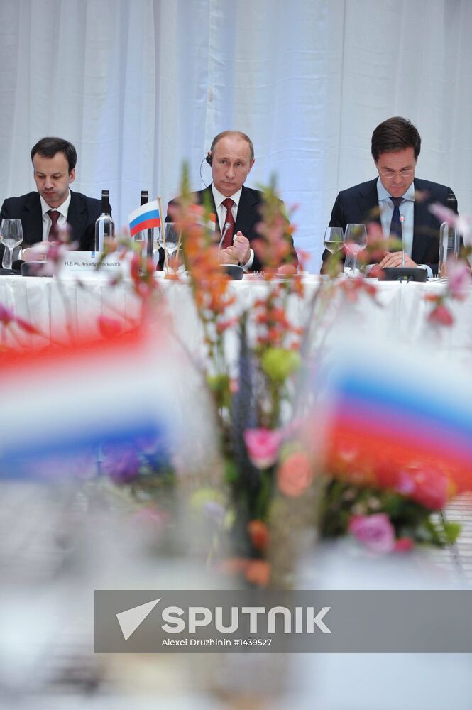 Vladimir Putin on official visit to Netherlands