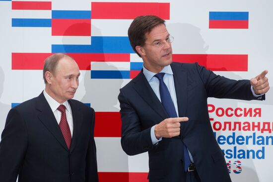 Vladimir Putin on official visit to Netherlands