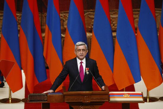 Serzh Sargsyan sworn in as President of Armenia