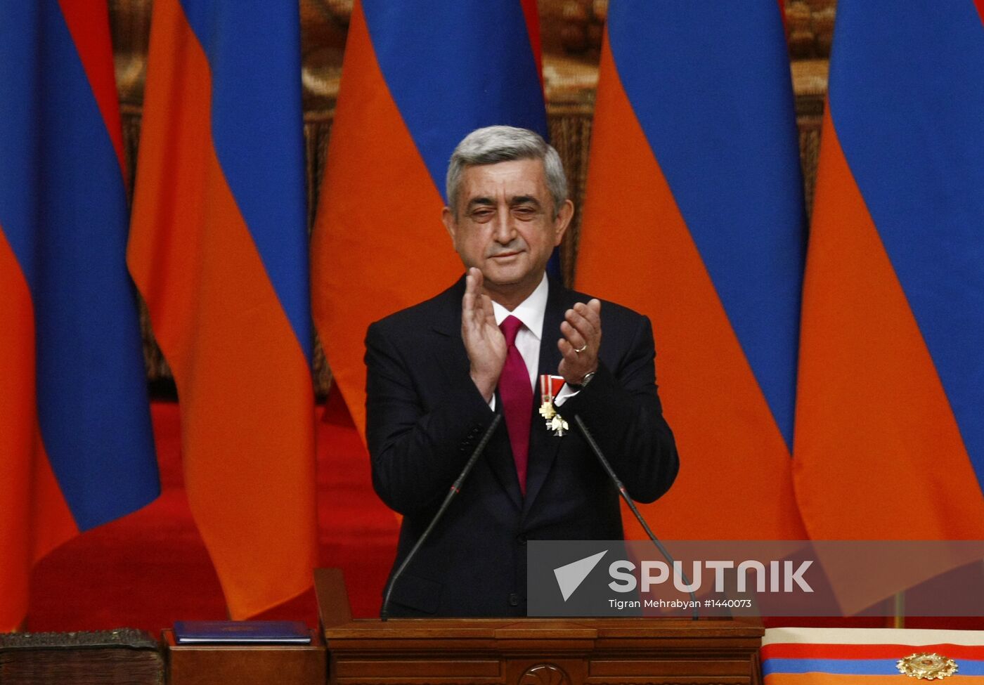 Serzh Sargsyan sworn in as President of Armenia