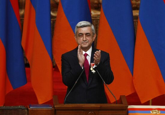 Serzh Sargsyan sworn in as President of Armenia