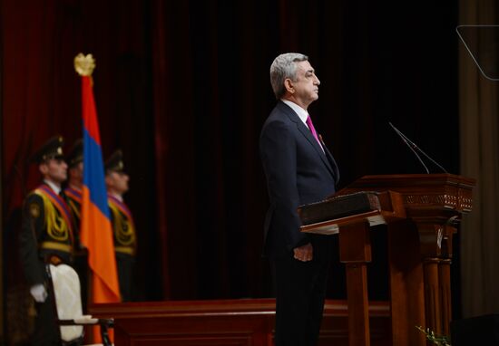 Serzh Sargsyan sworn in as President of Armenia