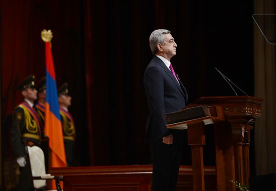 Serzh Sargsyan sworn in as President of Armenia