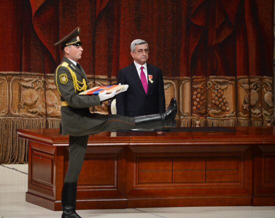 Serzh Sargsyan sworn in as President of Armenia