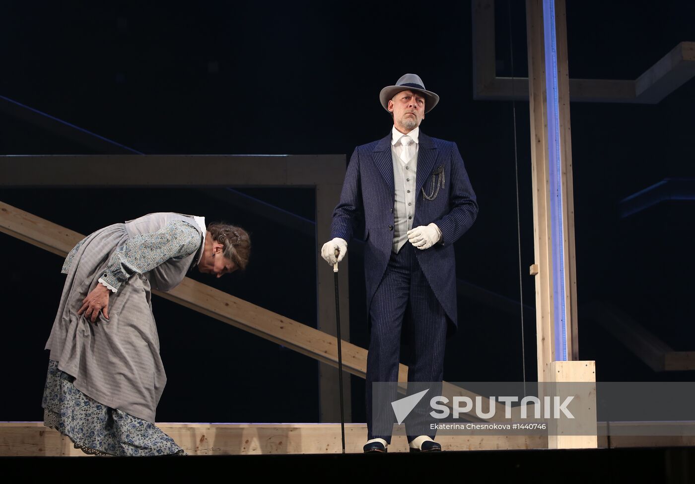 Rehearsal of Skywalkers at Lenkom theater