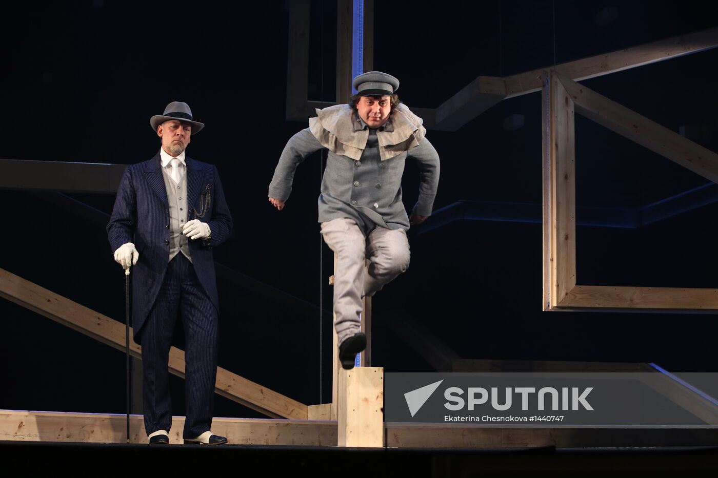 Rehearsal of Skywalkers at Lenkom theater