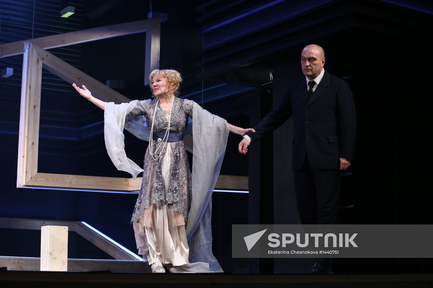 Rehearsal of Skywalkers at Lenkom theater