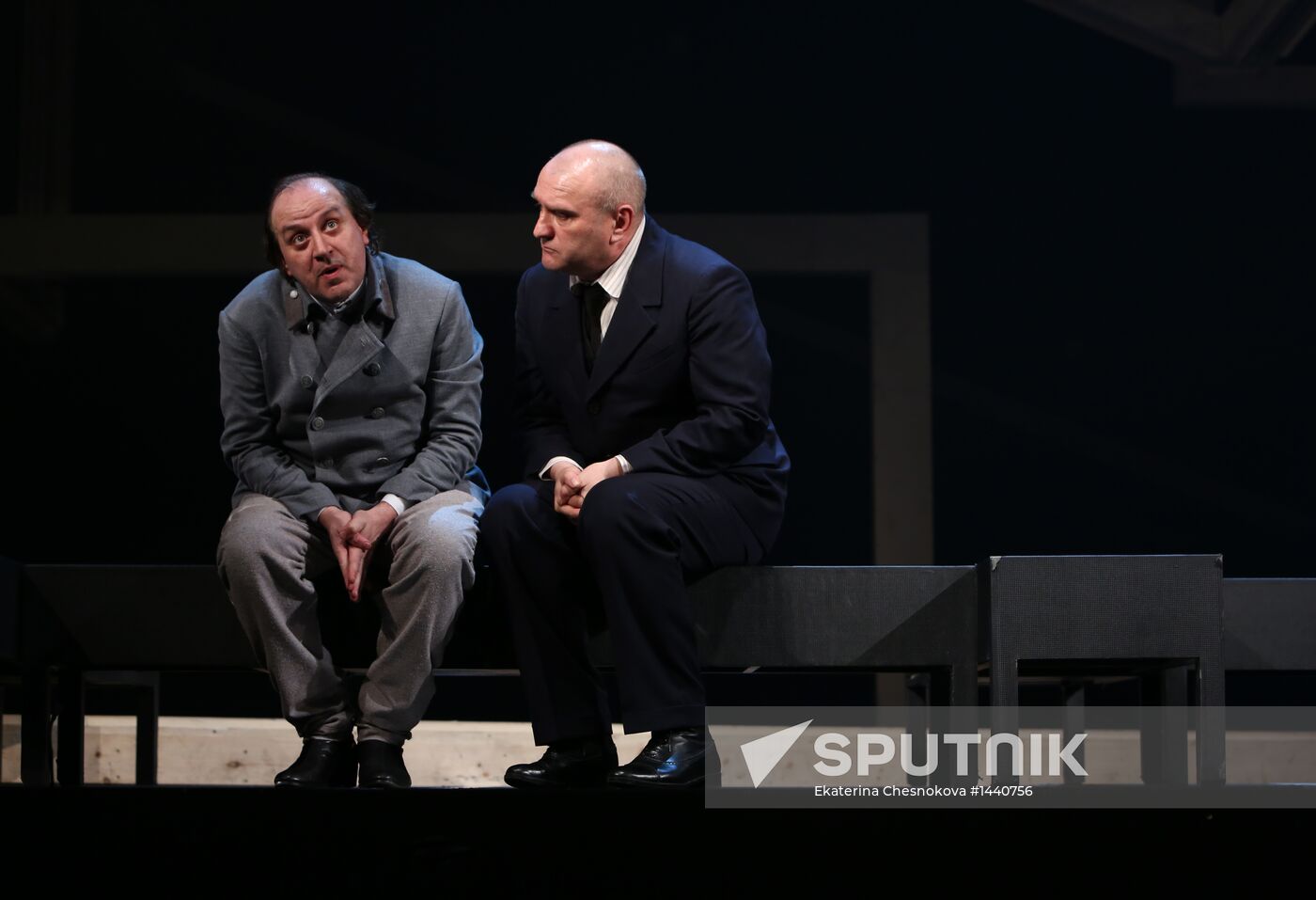 Rehearsal of Skywalkers at Lenkom theater