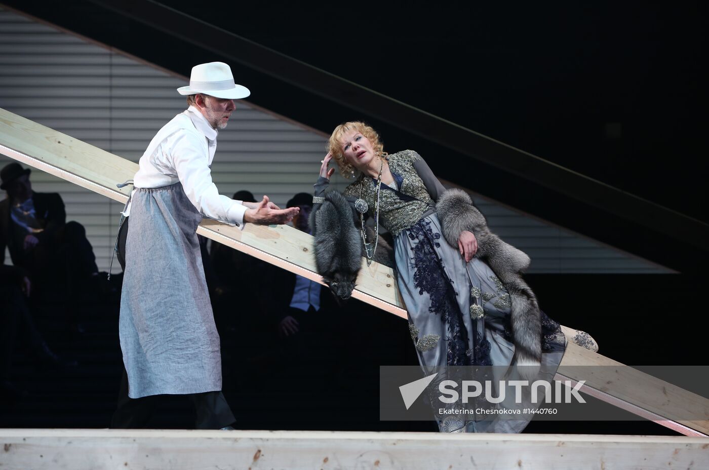 Rehearsal of Skywalkers at Lenkom theater