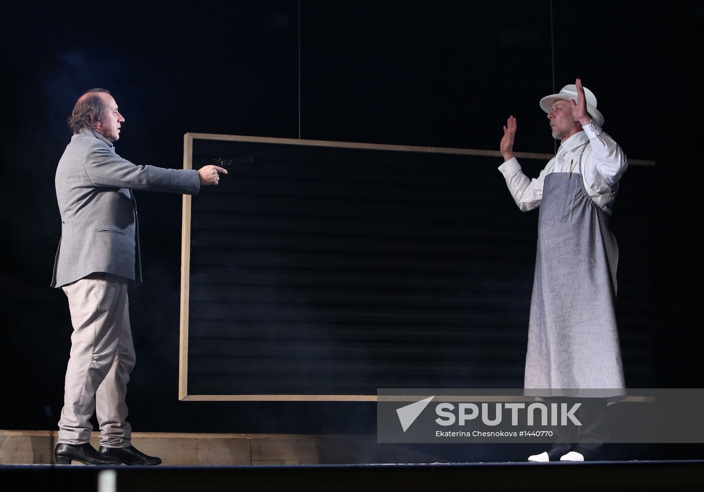 Rehearsal of Skywalkers at Lenkom theater