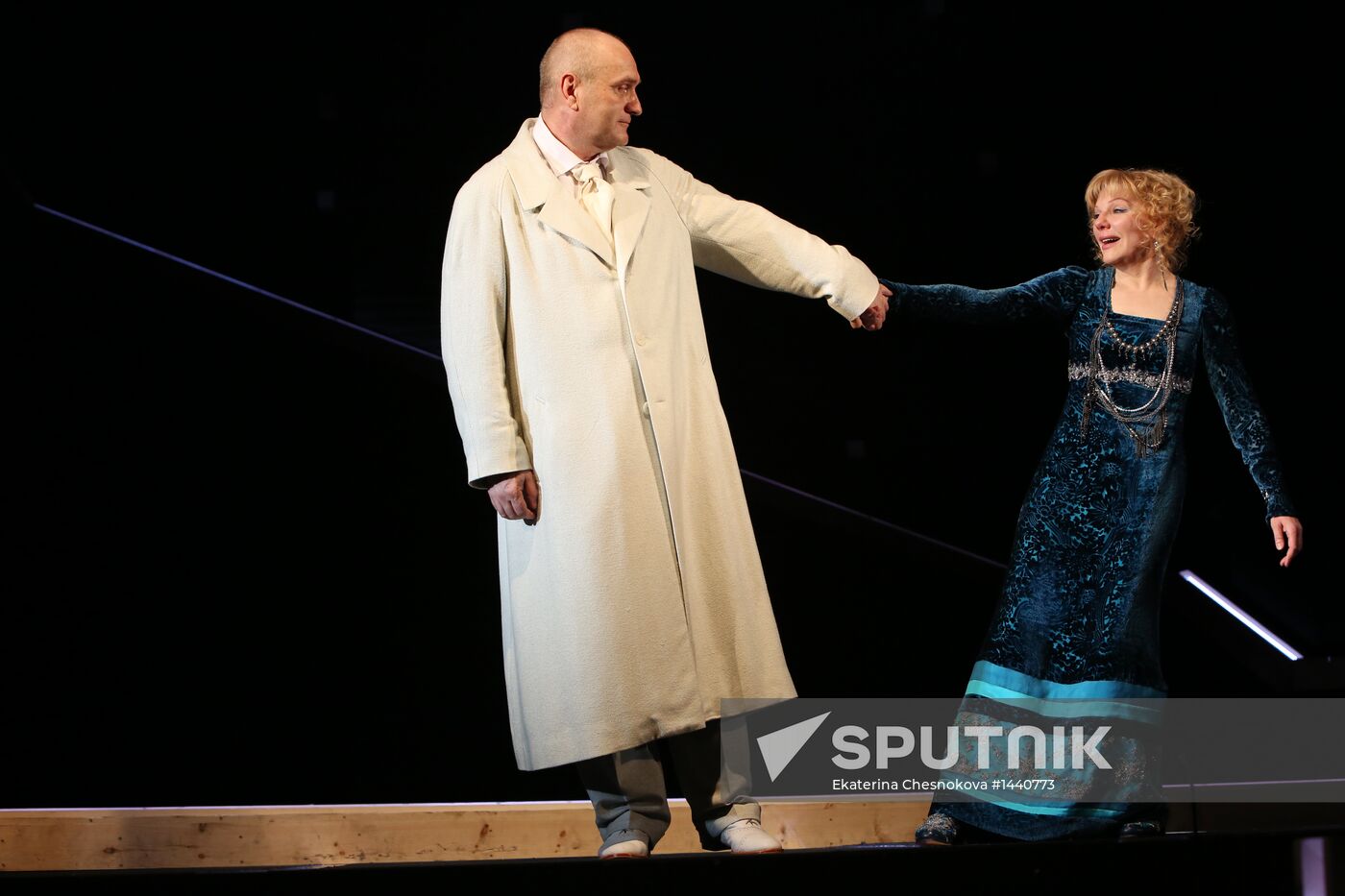 Rehearsal of Skywalkers at Lenkom theater