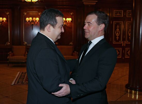 Dmitry Medvedev meets with Ivica Dacic