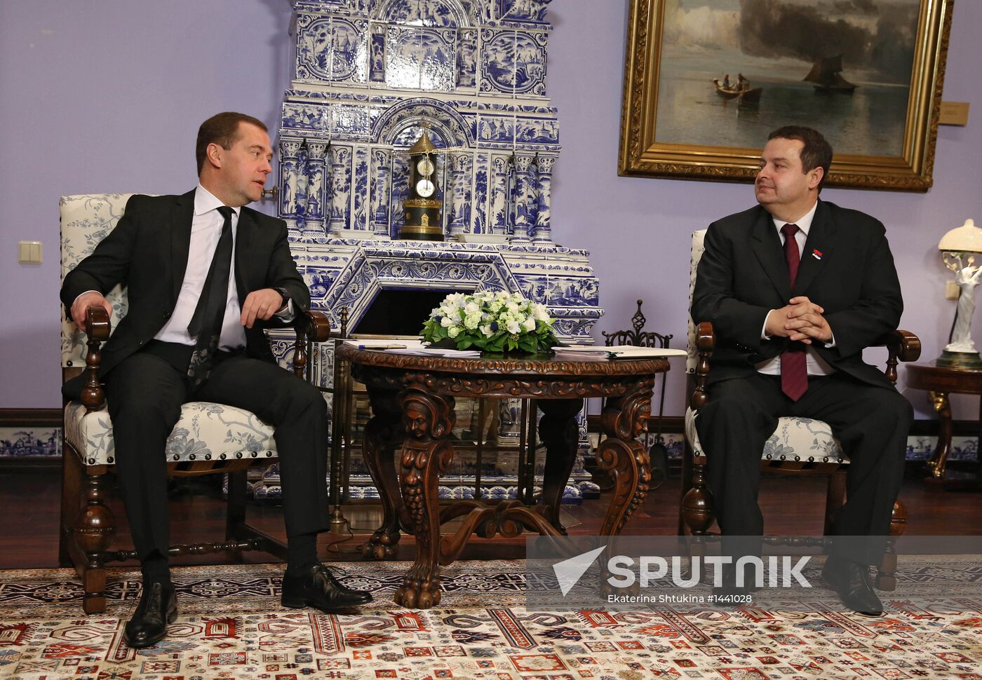 Dmitry Medvedev meets with Ivica Dacic