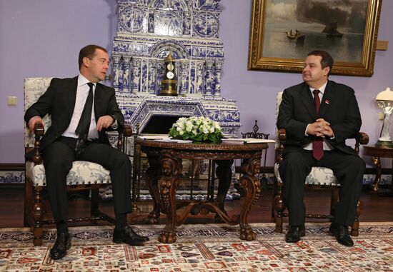 Dmitry Medvedev meets with Ivica Dacic