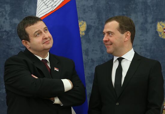 Dmitry Medvedev meets with Ivica Dacic