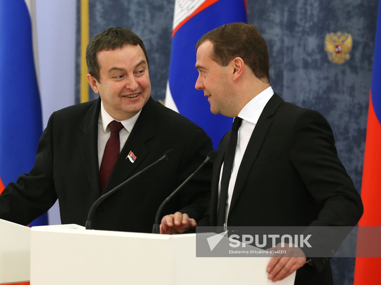 Dmitry Medvedev meets with Ivica Dacic