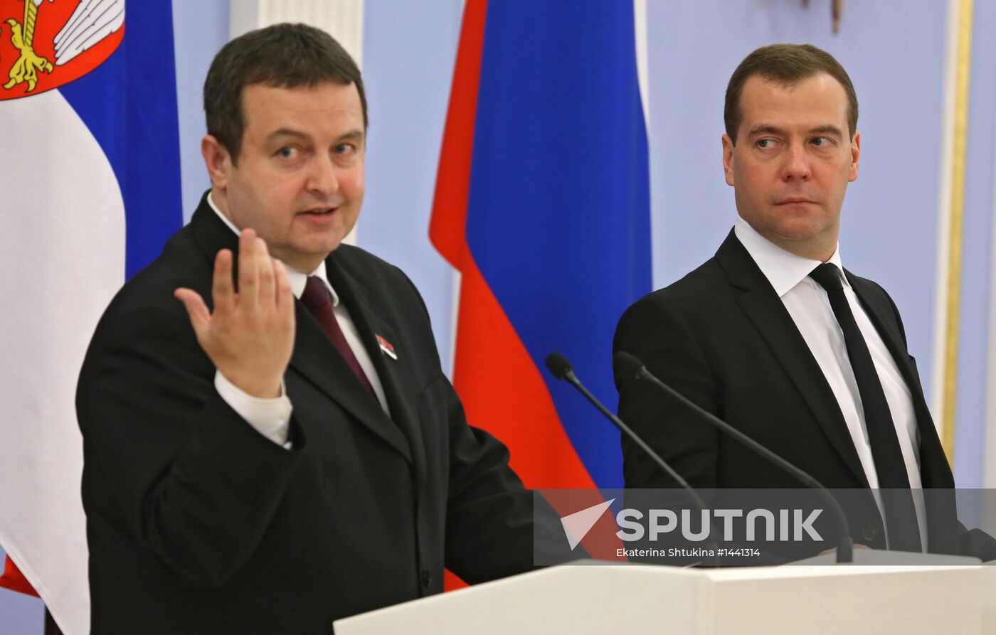 Dmitry Medvedev meets with Ivica Dacic