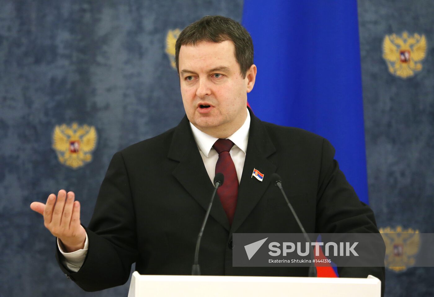 Dmitry Medvedev meets with Ivica Dacic