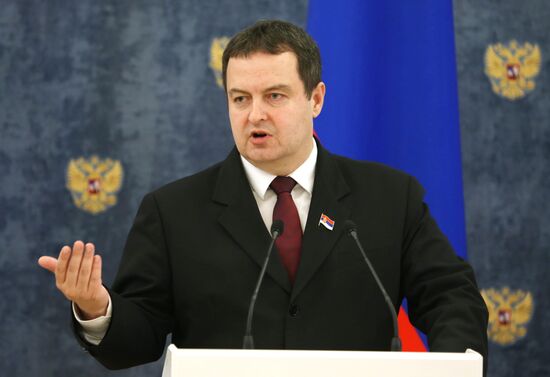 Dmitry Medvedev meets with Ivica Dacic