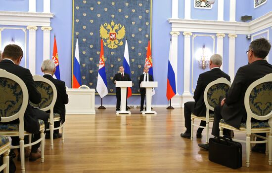 Dmitry Medvedev meets with Ivica Dacic