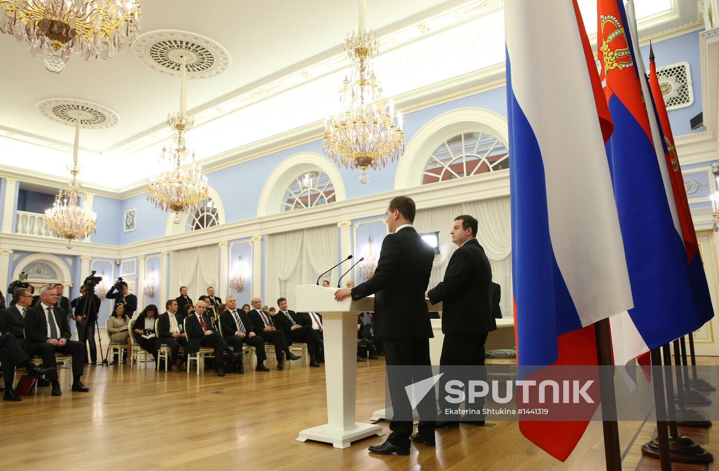 Dmitry Medvedev meets with Ivica Dacic