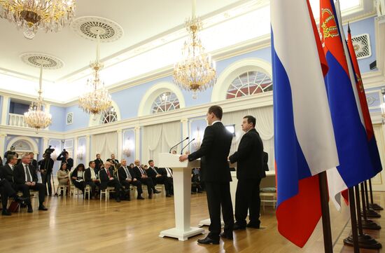 Dmitry Medvedev meets with Ivica Dacic