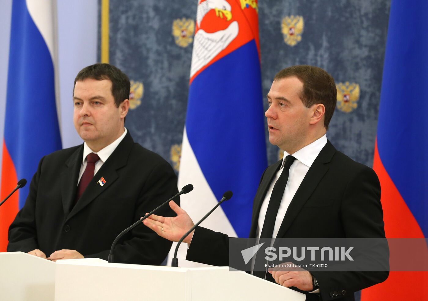 Dmitry Medvedev meets with Ivica Dacic