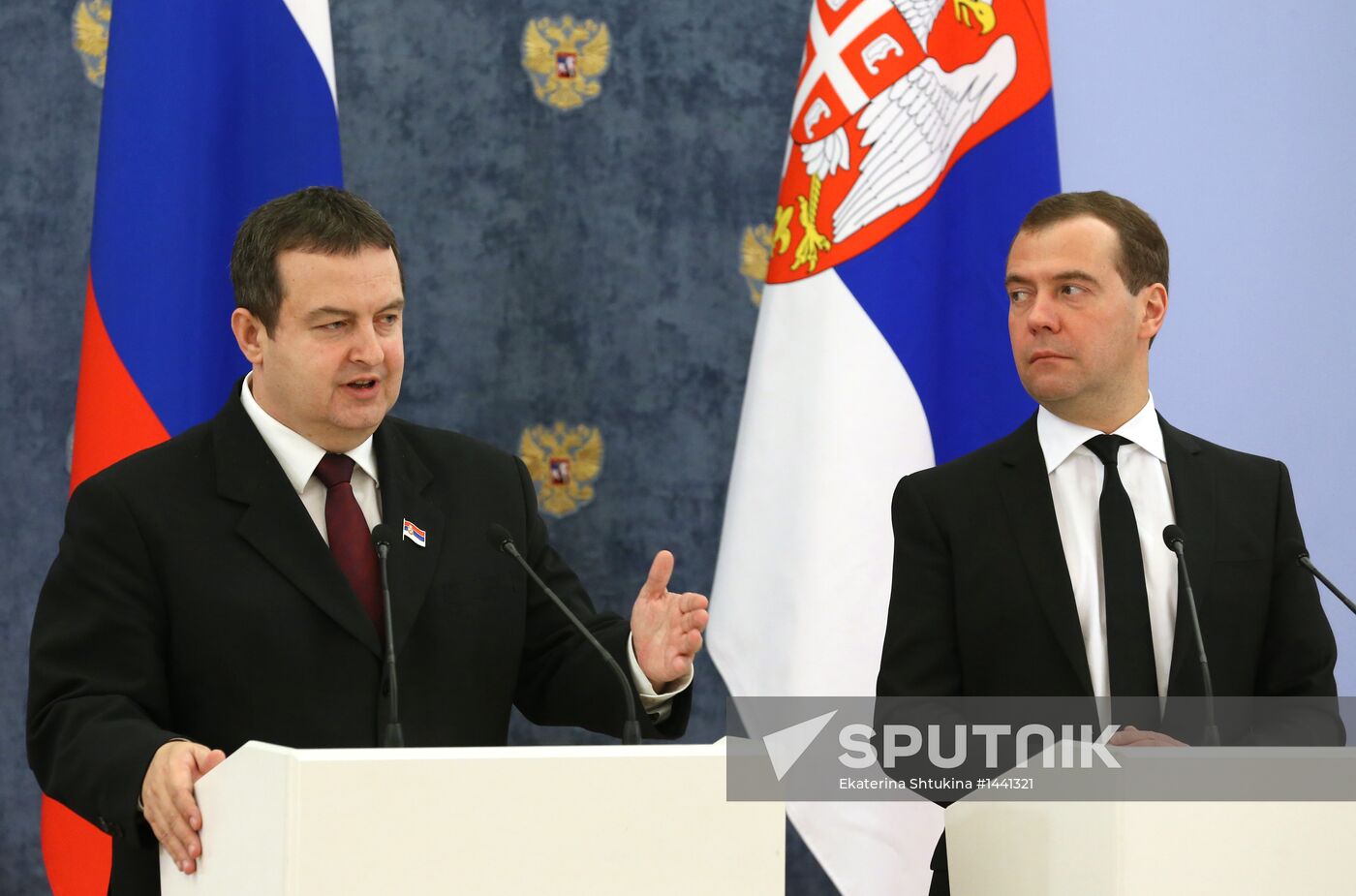 Dmitry Medvedev meets with Ivica Dacic