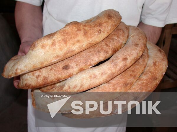 Georgian lavash bread