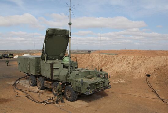 Antiair warfare exercises at Ashuluk training range