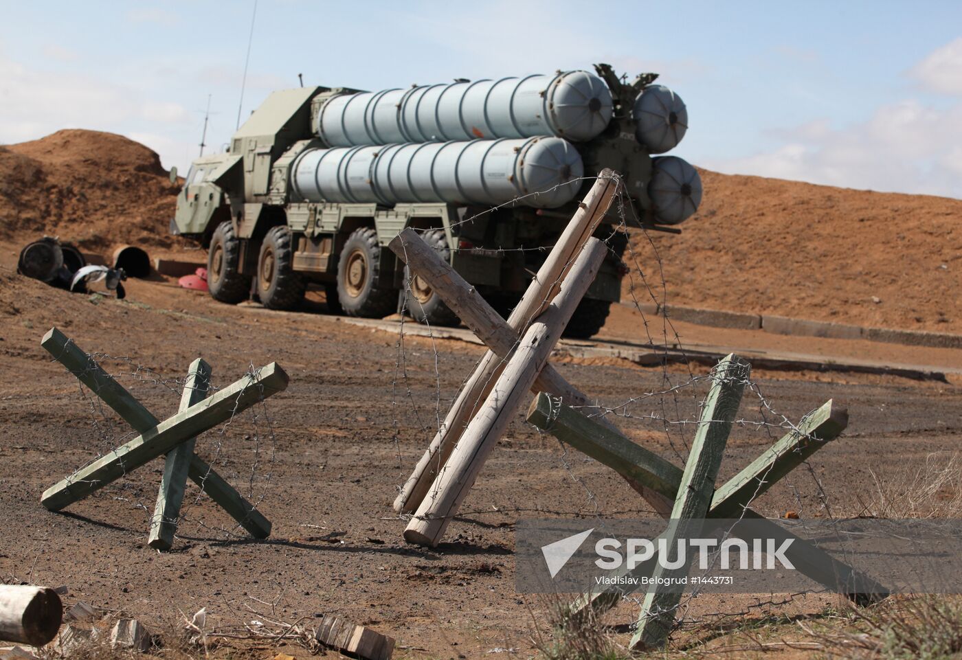 Antiair warfare exercises at Ashuluk training range