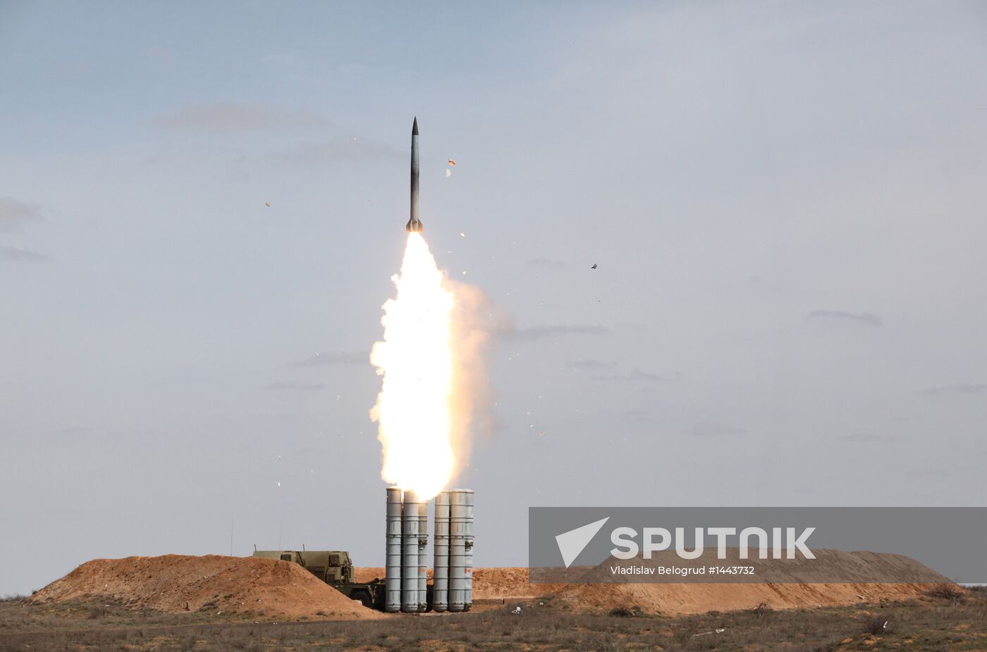Antiair warfare exercises at Ashuluk training range