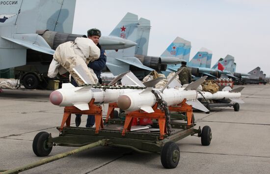 Antiair warfare exercises at Ashuluk training range