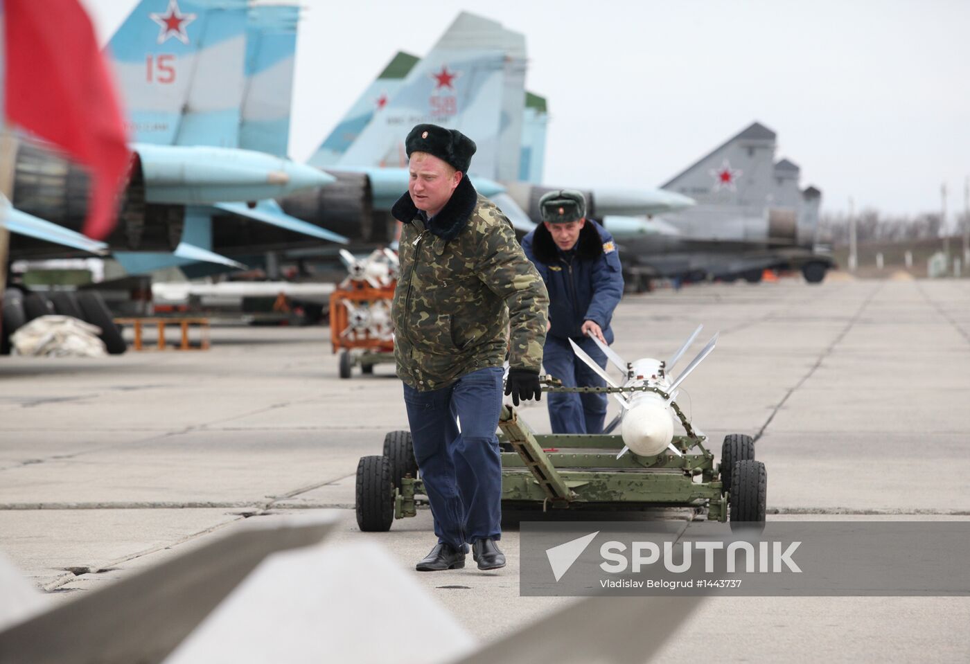 Antiair warfare exercises at Ashuluk training range