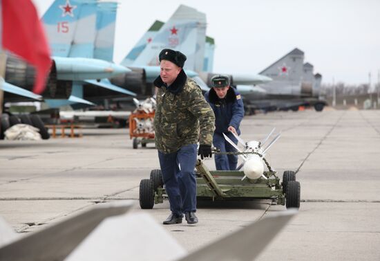 Antiair warfare exercises at Ashuluk training range