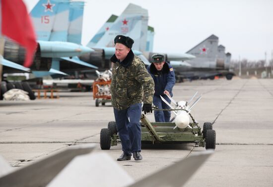 Antiair warfare exercises at Ashuluk training range