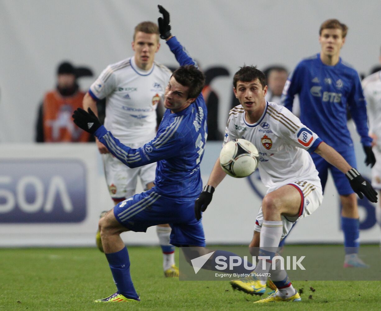 Russian Football Premier League. Dynamo vs. CSKA