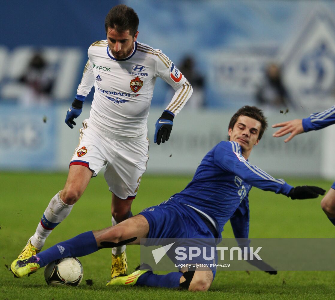 Russian Football Premier League. Dynamo vs. CSKA