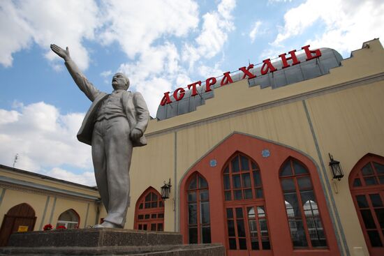 Railroad station in Astrakhan