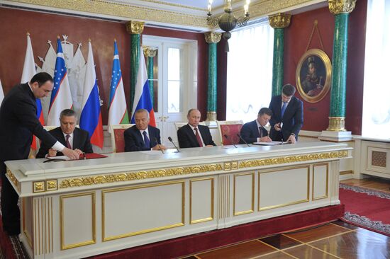 President of Uzbekistan Republic Islam Karimov's Russian visit
