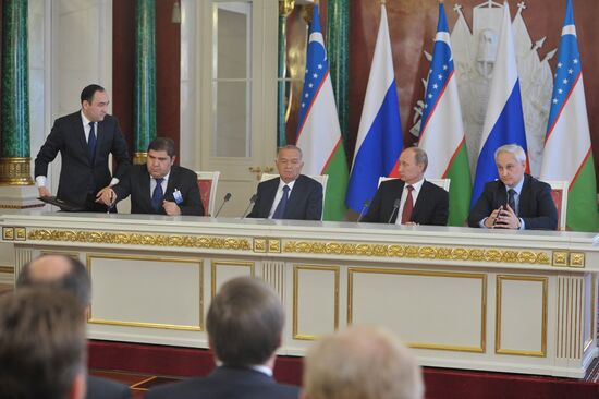 President of Uzbekistan Republic Islam Karimov's Russian visit