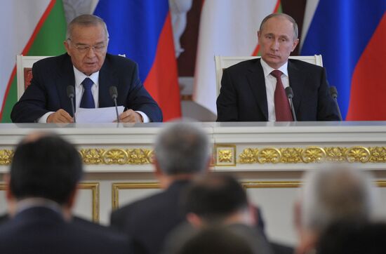 President of Uzbekistan Republic Islam Karimov's Russian visit