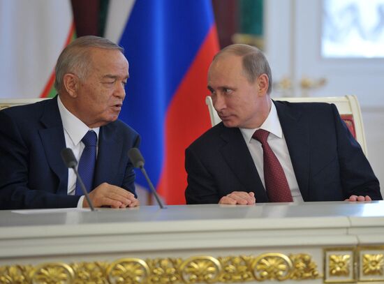 President of Uzbekistan Republic Islam Karimov's Russian visit