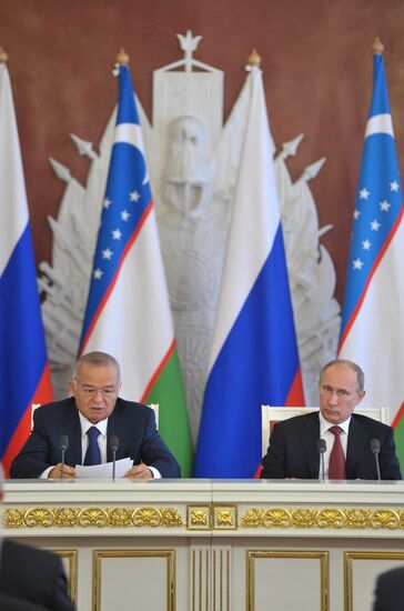 President of Uzbekistan Republic Islam Karimov's Russian visit