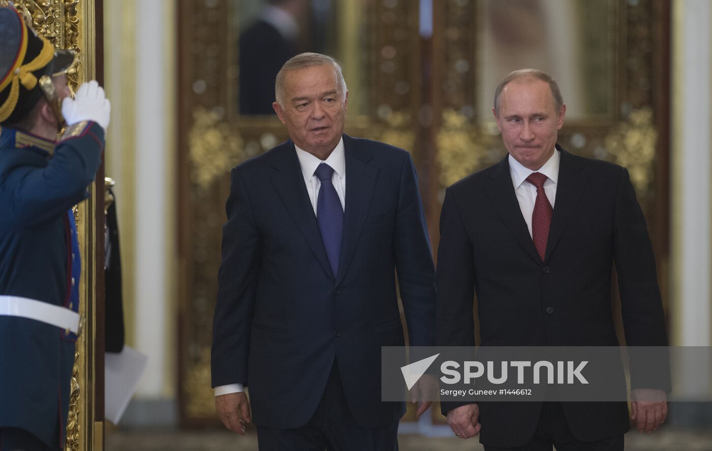 President of Uzbekistan Republic Islam Karimov's Russian visit