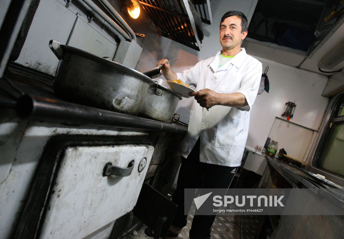 Border control point at Aksaraiskaya-1 railway station