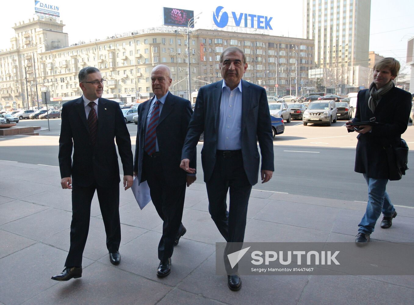 Syrian opposition delegates in Moscow