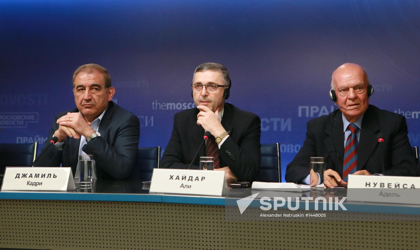 News conference by Syrian opposition delegates