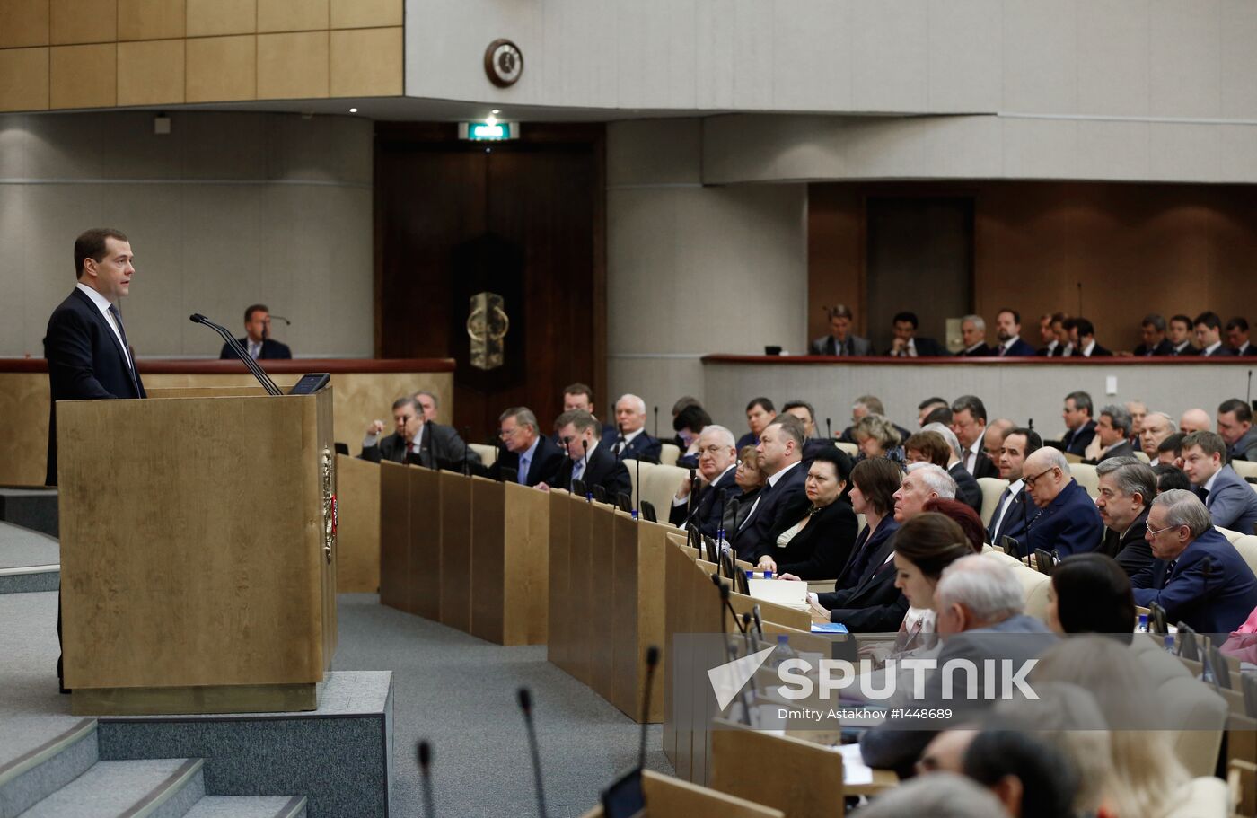 Dmitry Medvedev attends Russian State Duma plenary meeting