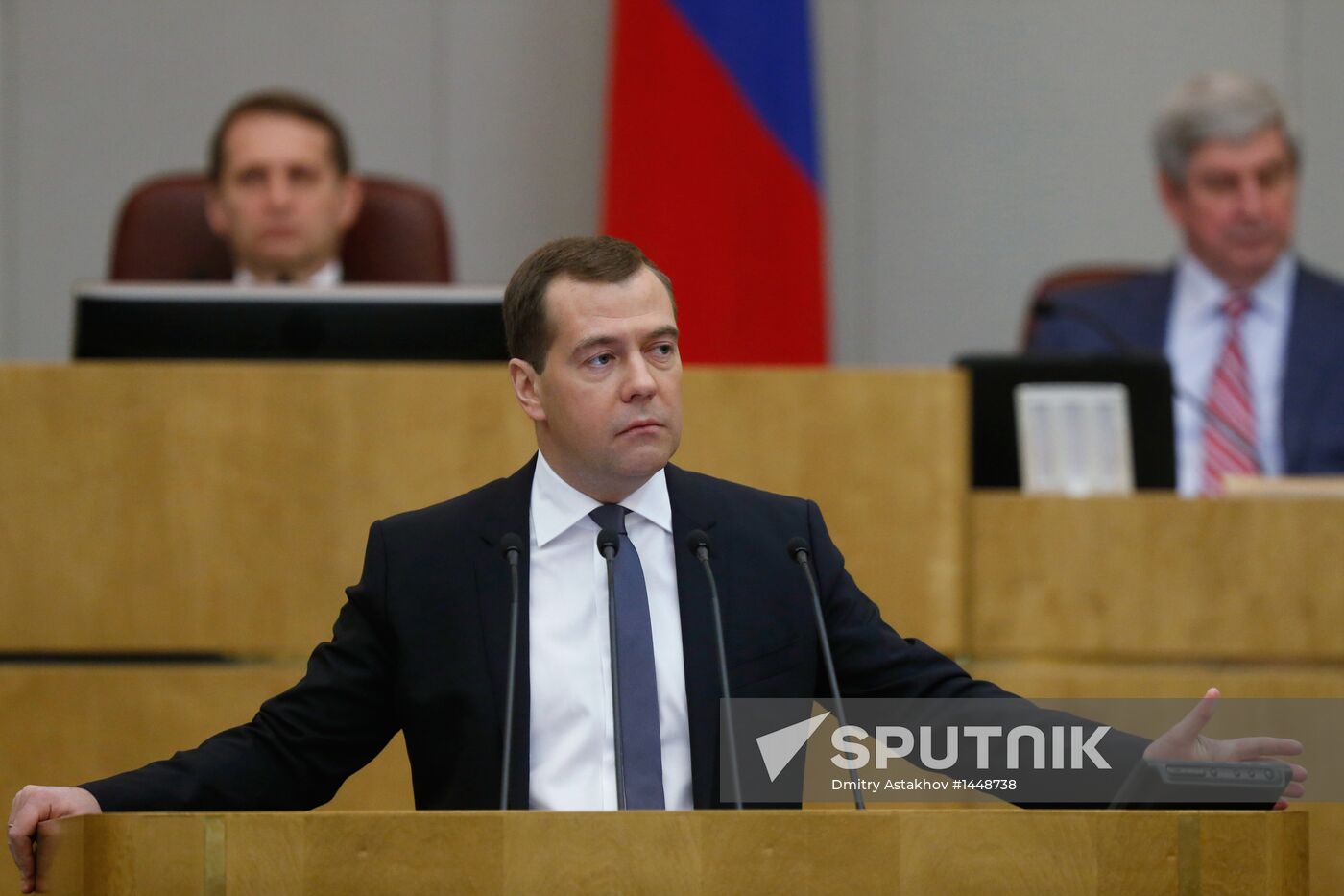 Dmitry Medvedev attends Russian State Duma plenary meeting